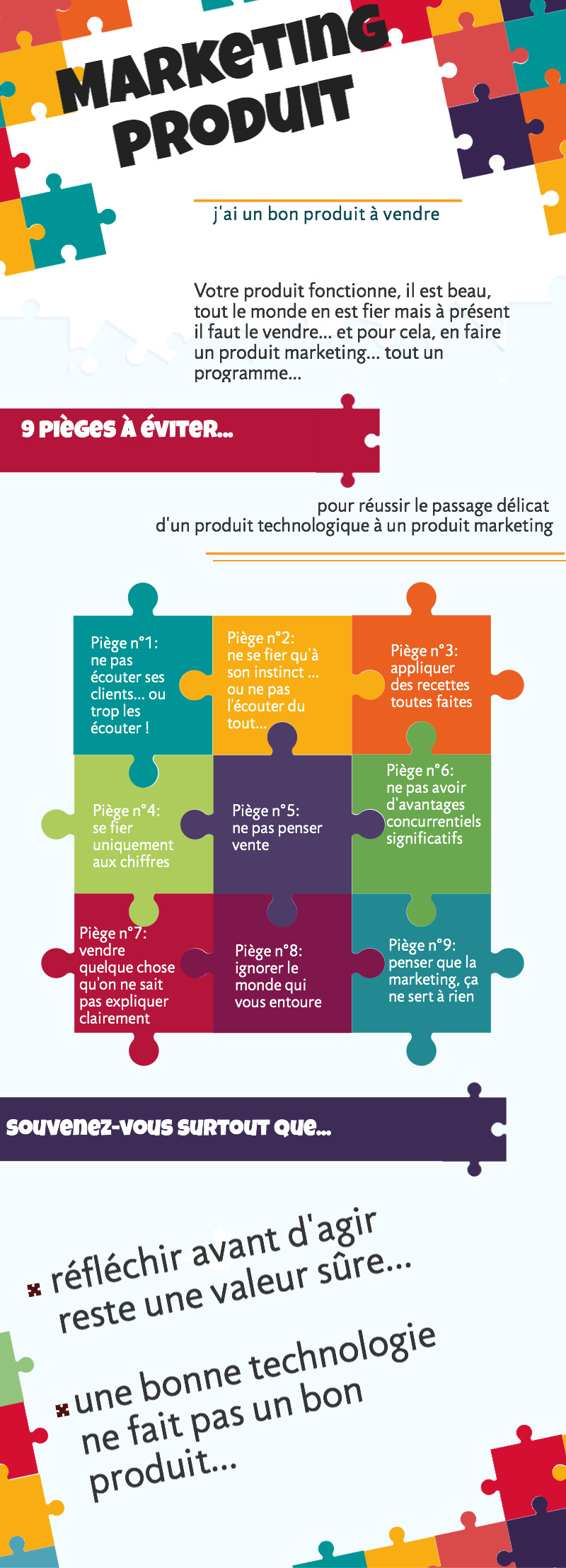 9 pièges a éviter pour passer d'un produit technologique à un produit marketing
