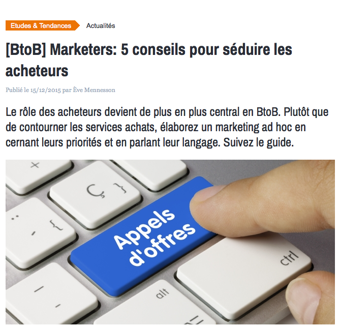 5 conseils pour séduire les acheteurs marketing magazine