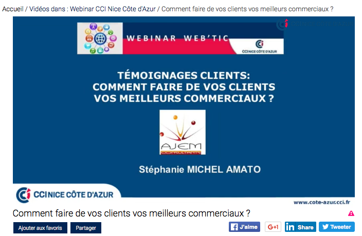 Webinar témoignages clients AJEM CONSULTANTS